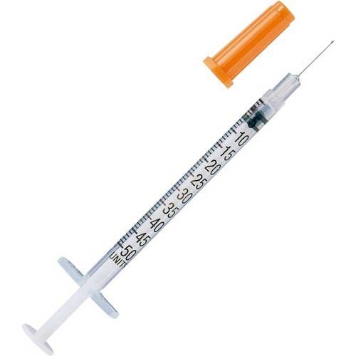 Terumo Sterile Insulin Syringe 0.5ml U100 with 29G 0.5″ Needle